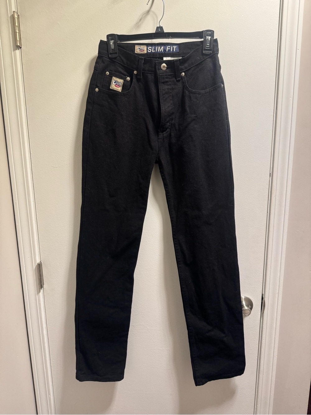 * Vintage Black Cruel Girl Slim Fit Woman Jeans